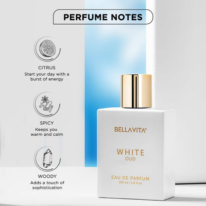 Bella Vita Luxury White-Oud Eau De Parfum For Men & Women (100ml)
