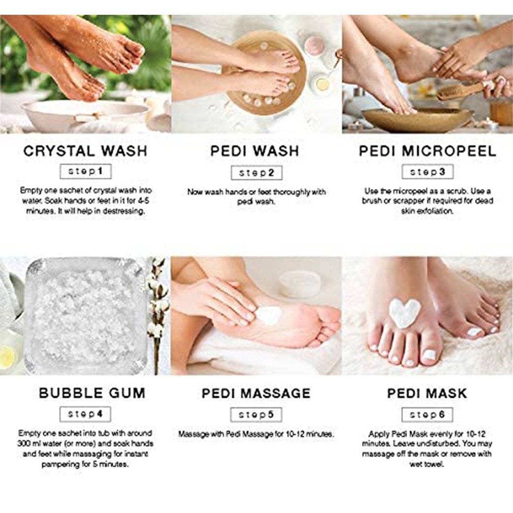 O3+ Pedilogix Bubblegum Manicure Pedicure Kit (15Kits) - Salon pack