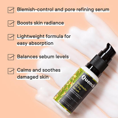 Quench Botanics Salicylic Acid Zit Fix Serum With Chia Seeds, Reduces Acne & Dark Spots (30ml)