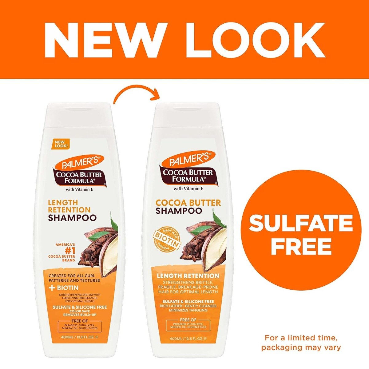 Palmer's Cocoa Butter Formula Biotin Length Retention Shampoo (400ml)