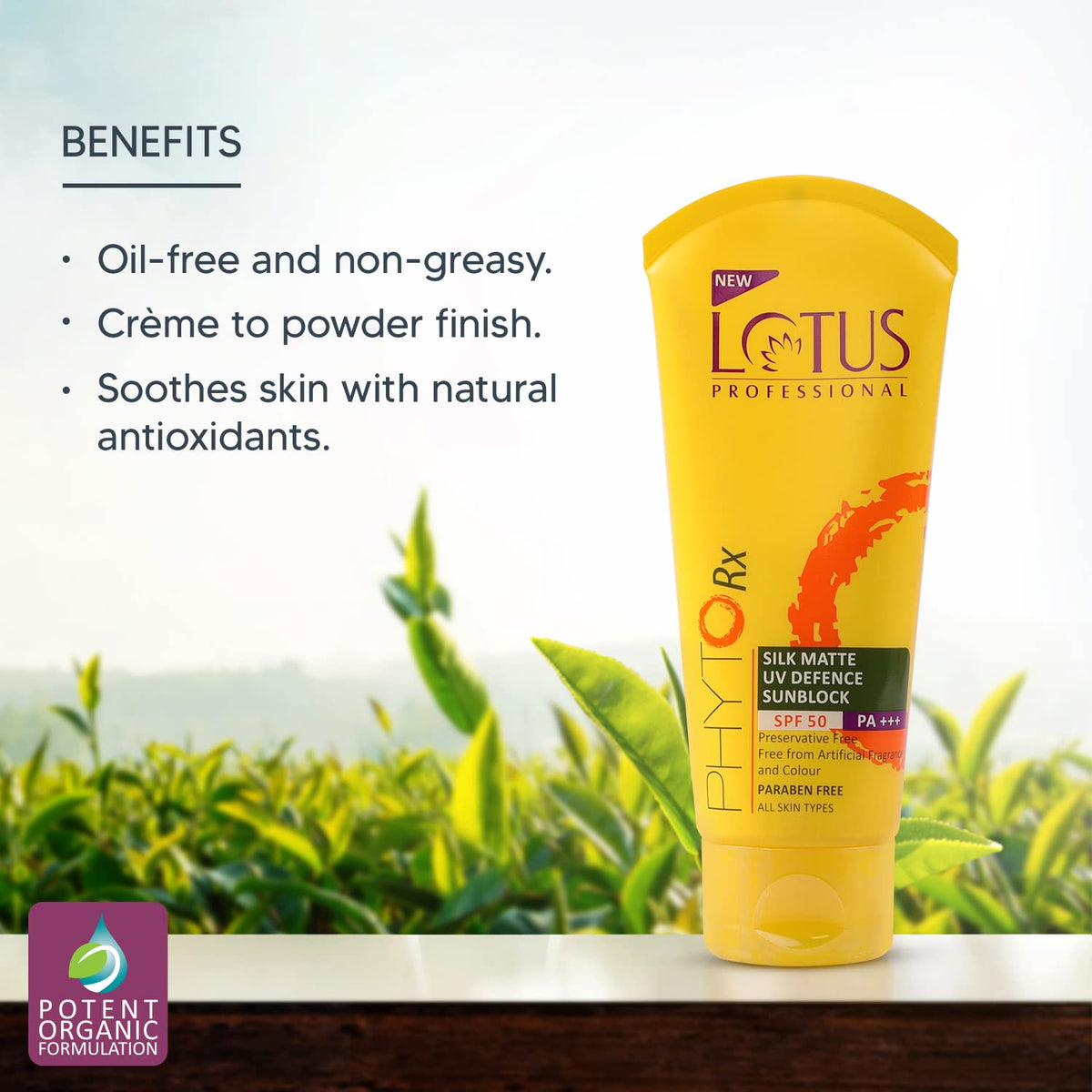 Lotus Professional PhytoRx Silk Matte UV Defence Sunblock Cream SPF 50 Pa++ (75gm)