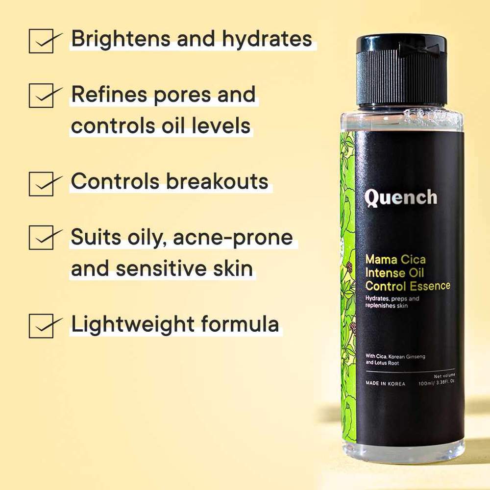 Quench Botanics Mama Cica Intense Oil Control Essence (100ml)