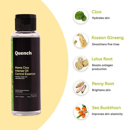 Quench Botanics Mama Cica Intense Oil Control Essence (100ml)