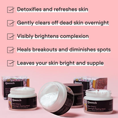 Quench Botanics Mon Cherry Overnight Peeling Mask (50ml)