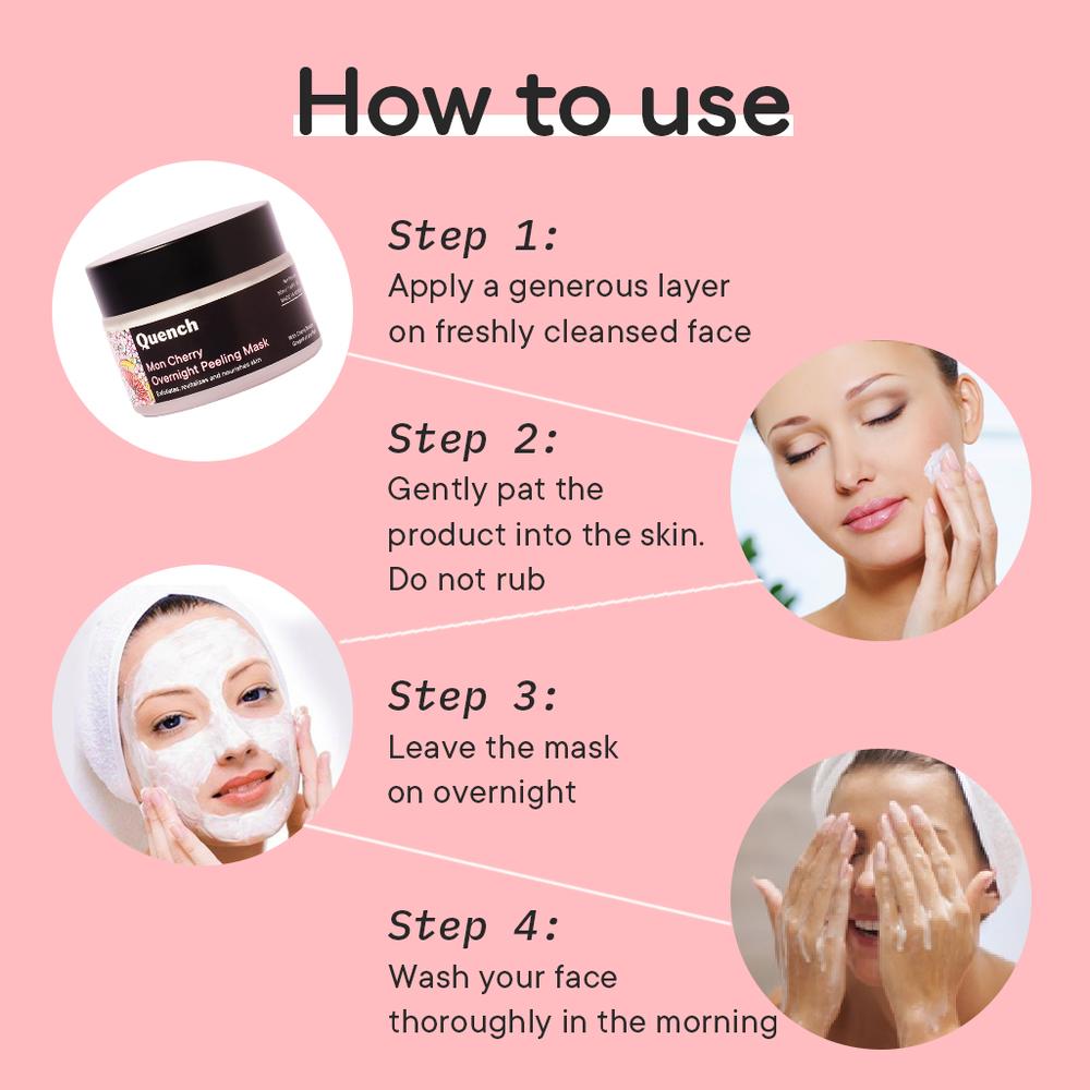 Quench Botanics Mon Cherry Overnight Peeling Mask (50ml)