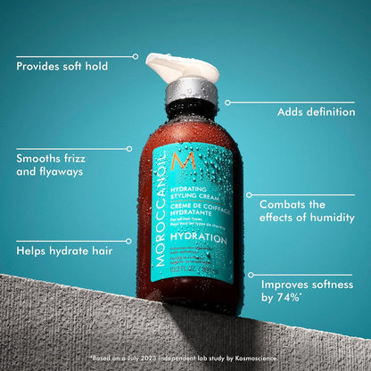 Moroccanoil Hydrating Styling Cream |Argan Oil Leave-In |Tames Frizz, Adds Shine For All Hair Types (300ml)