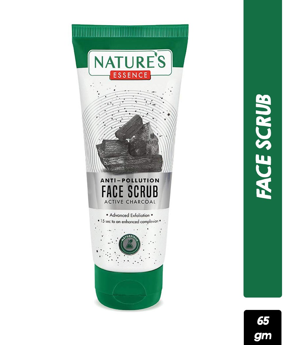 Natures Essence Anti Pollution Charcoal Face Scrub (65ml)