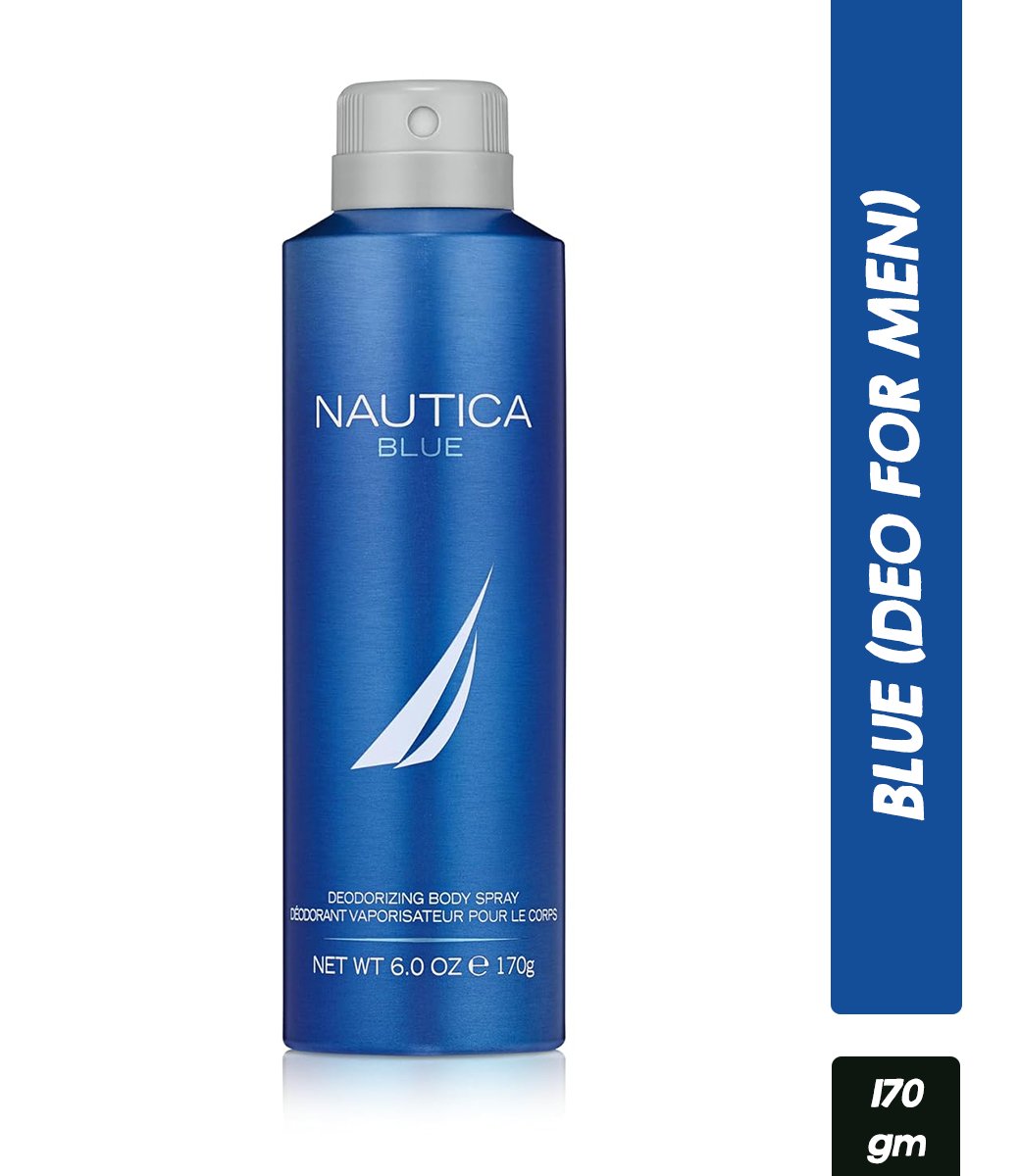 Nautica Men Blue Deodorizing Body Spray - 170g (150ml)