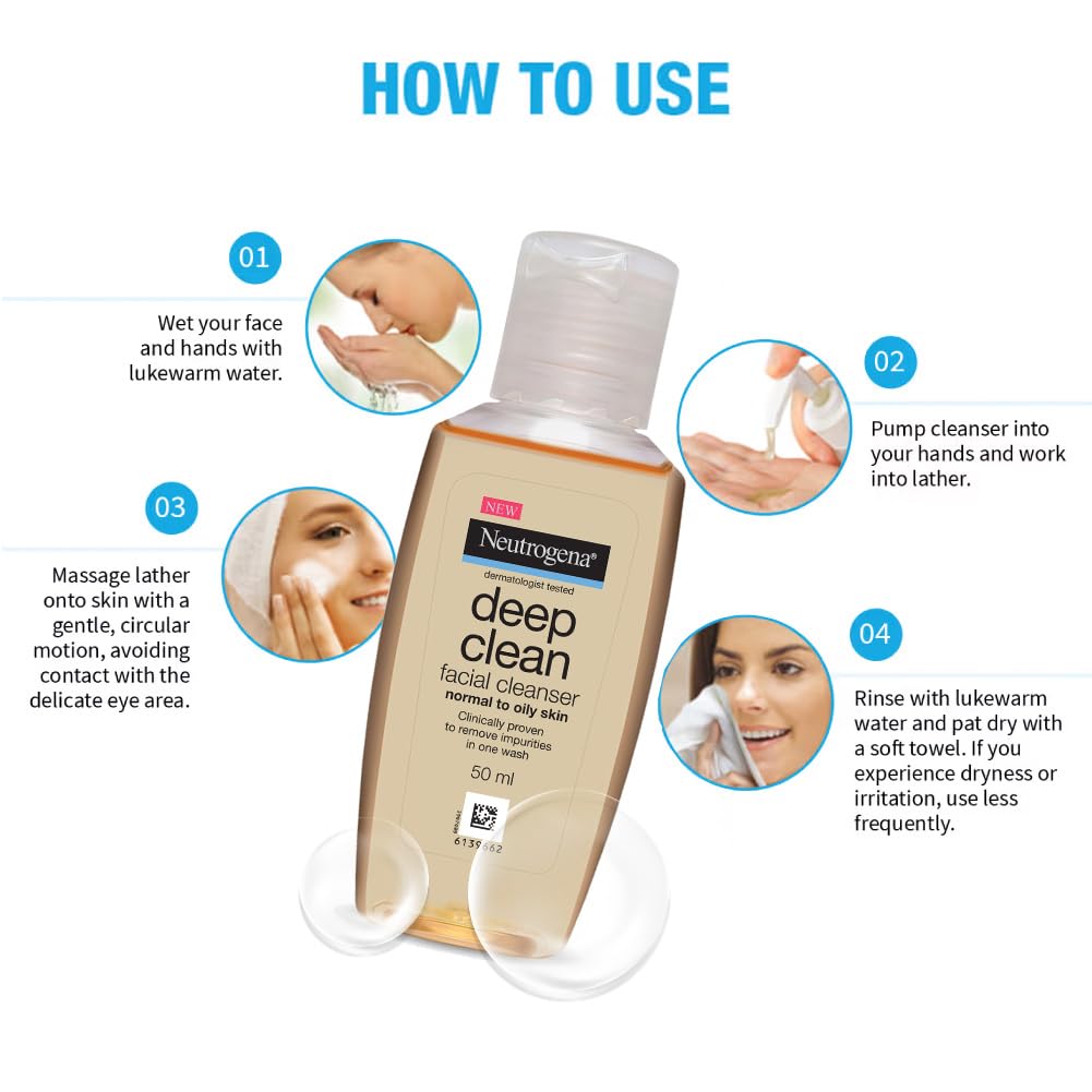 Neutrogena Deep Clean Facial Cleanser (50ml)