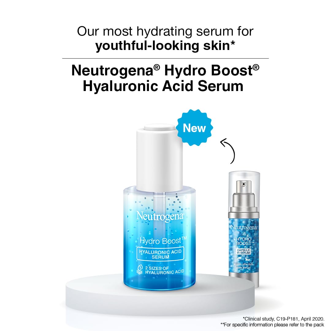 Neutrogena HydroBoost Hyaluronic Acid Serum With 17% Hydration Complex For Normal & Sensitive Skin (30ml)