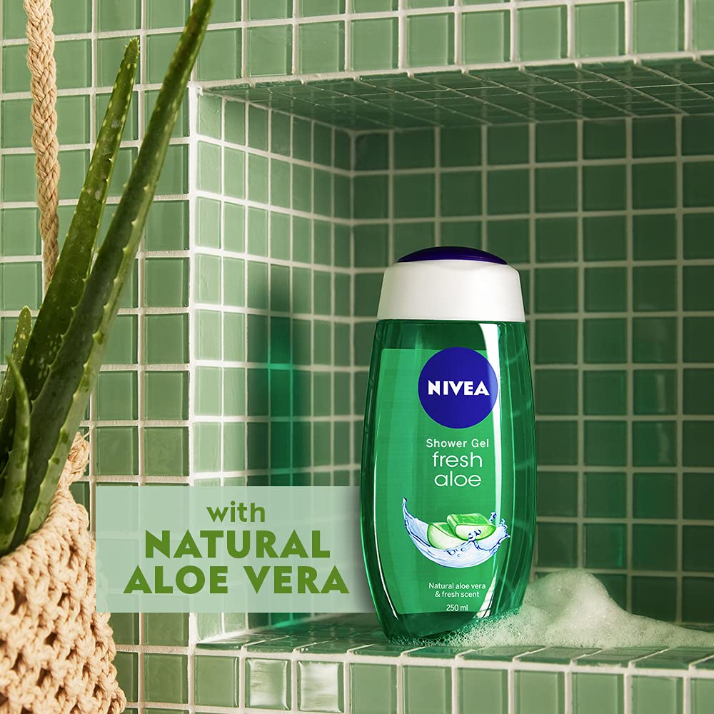 NIVEA Fresh Aloe Shower Gel (250ml)