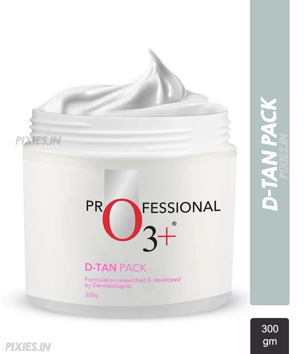 O3+ D -TAN Face Pack for Tan Removal & Glowing Skin - Detan Mask for All Skin Types (300gm)