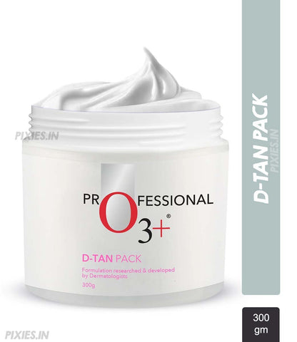 O3+ D -TAN Face Pack for Tan Removal & Glowing Skin - Detan Mask for All Skin Types (300gm)