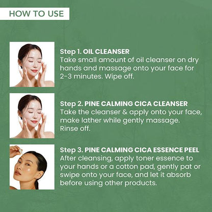O3+ Mijoo Korea Glass Glow Facial Kit with Pine Cica & Snail Mucin - Ideal for Combination Skin (7 Steps)