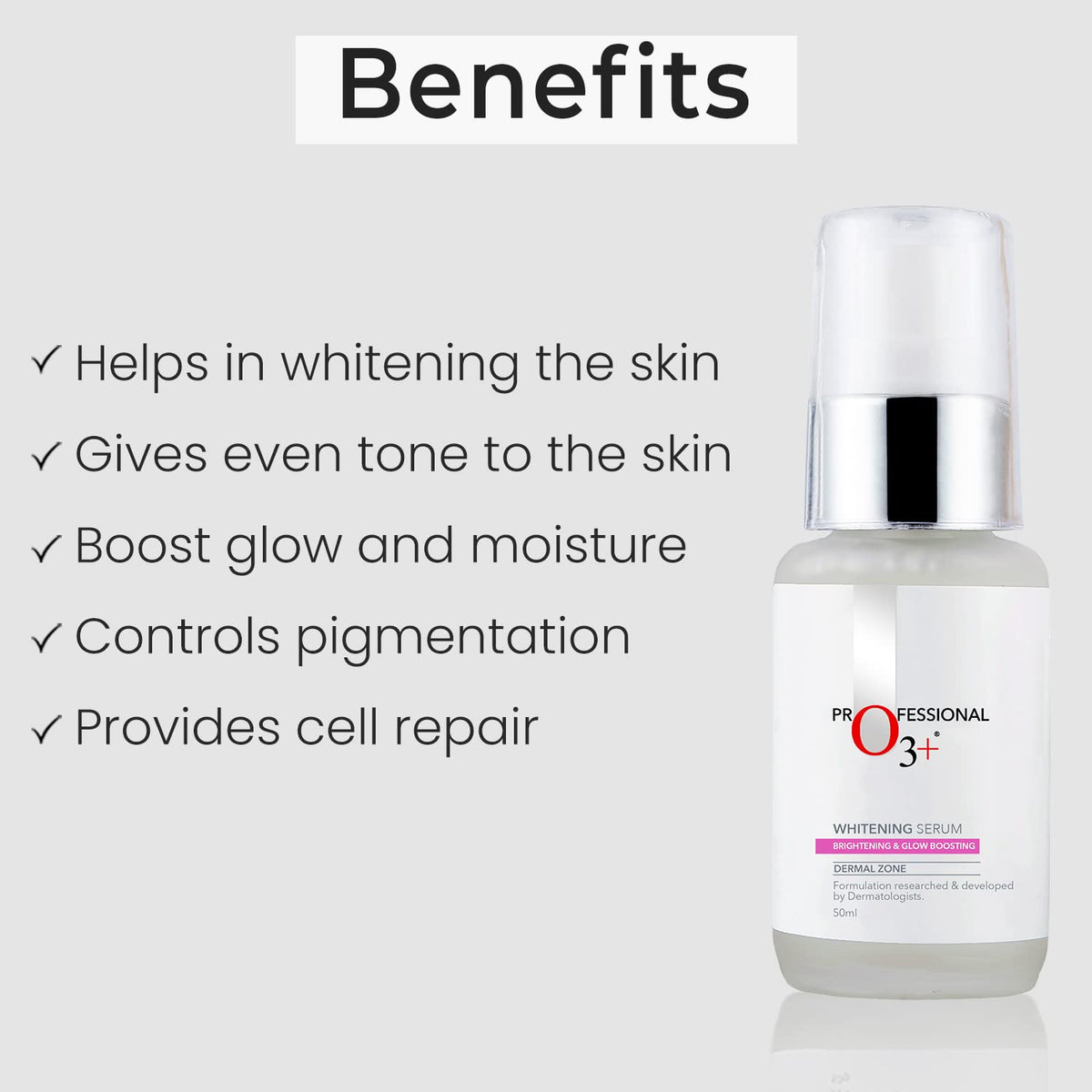 O3+ Whitening Serum Brightening & Glow Boosting (50gm)