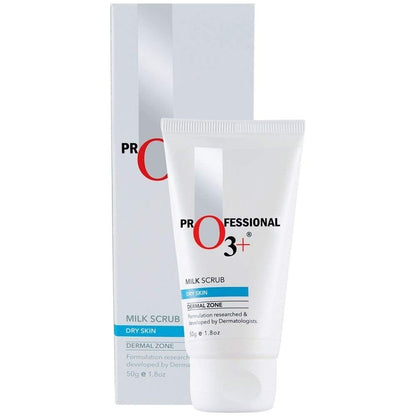 O3+ Professional Milk Scrub Dry Skin For Gentle Exfoliation & Nourished Glow (50gm)