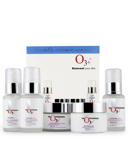 O3+ Professional Whitening Facial Kit for Tan-Pigmented Skin Radiance & Shine (150ml+100gm)