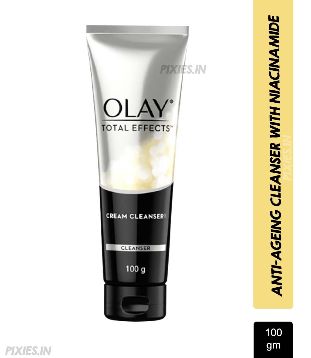 Olay Total Effects Foaming Cleanser & Face Wash, Fights 7 Signs of Ageing With Green Tea Extracts (100g)