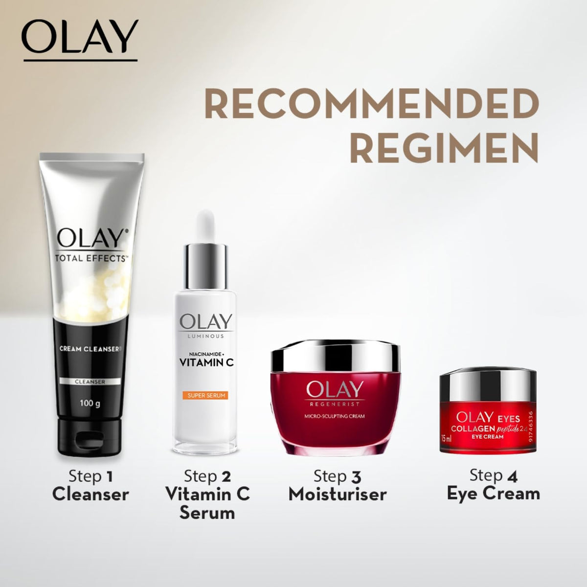 Olay Total Effects Foaming Cleanser & Face Wash, Fights 7 Signs of Ageing With Green Tea Extracts (100g)