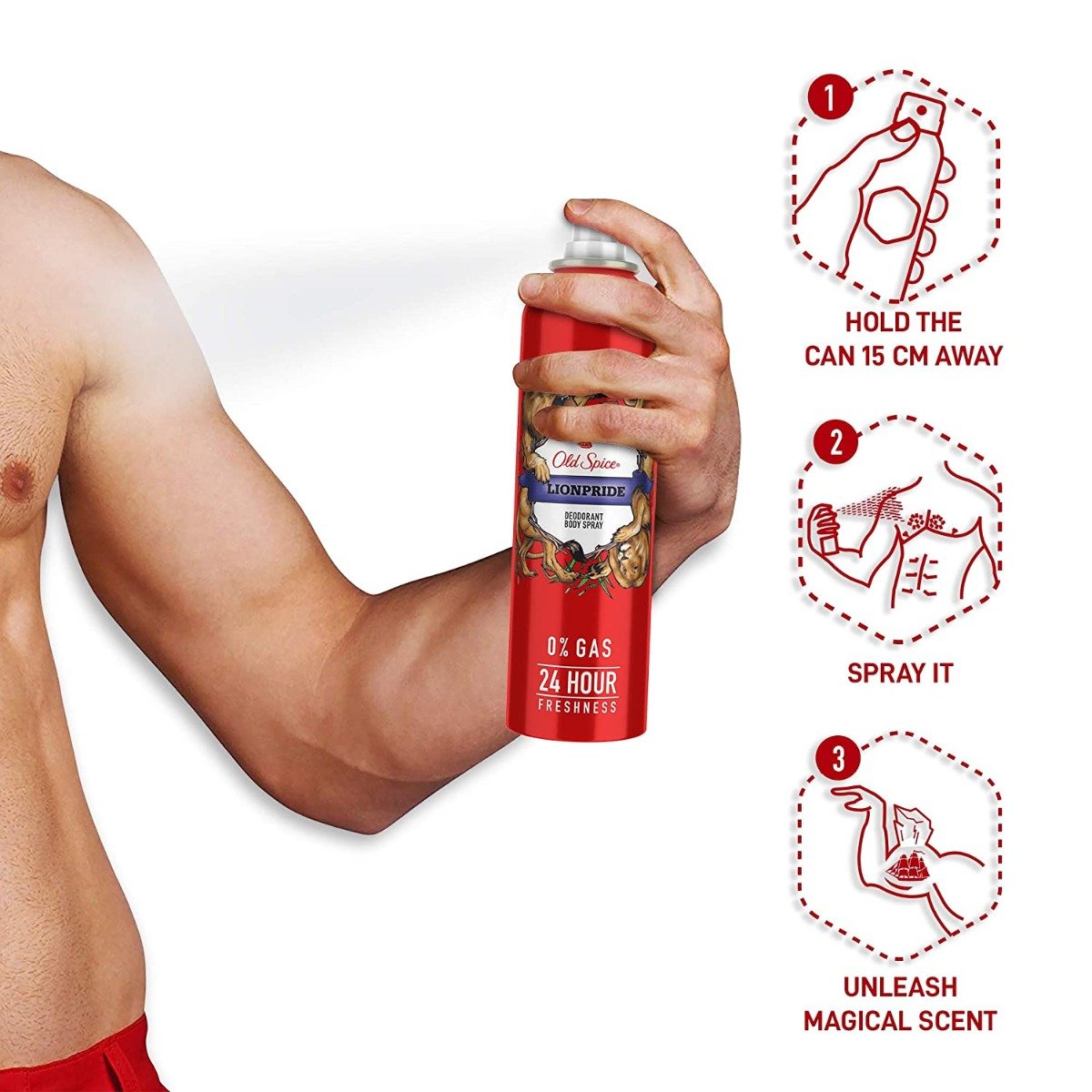 Old Spice Lionpride Deodorant Body Spray (140ml)