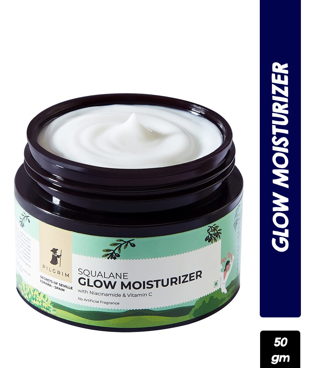 Pilgrim Squalane Glow Moisturizer with Niacinamide & Vitamin C (50gm)