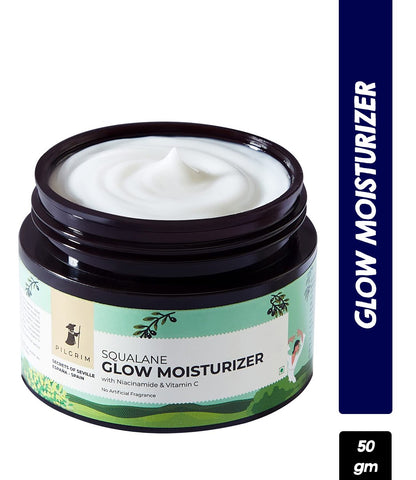 Pilgrim Squalane Glow Moisturizer with Niacinamide & Vitamin C (50gm)