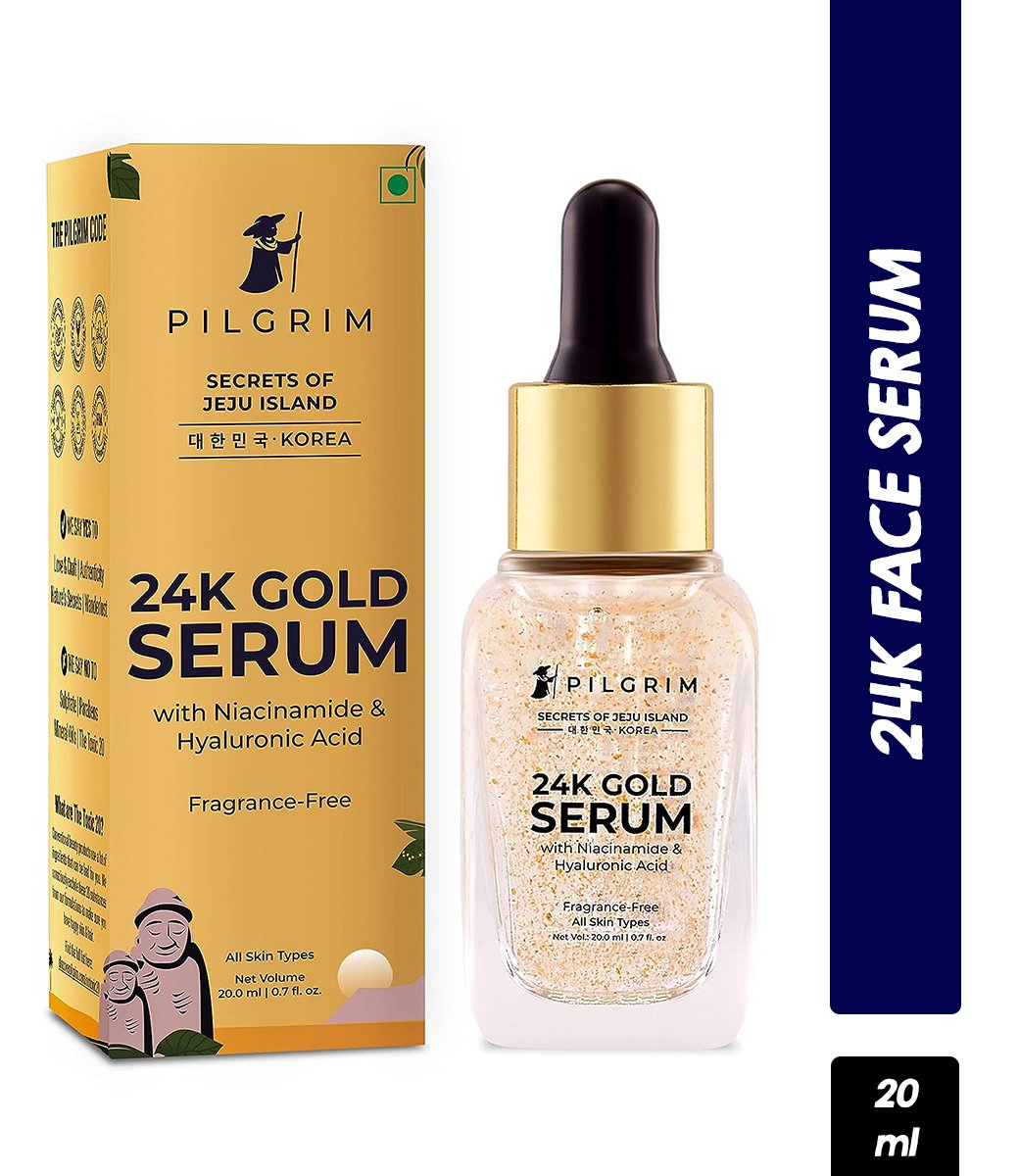 Pilgrim 24K Gold Face Serum with Niacinamide & Hyaluronic Acid (20ml)
