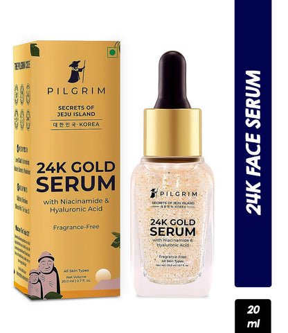 Pilgrim 24K Gold Face Serum with Niacinamide & Hyaluronic Acid (20ml)