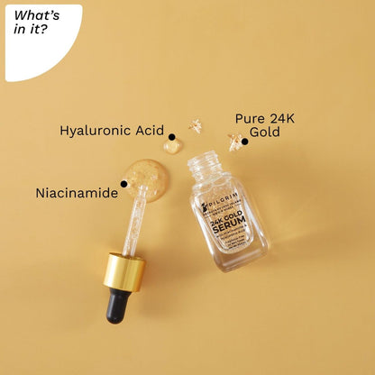 Pilgrim 24K Gold Face Serum with Niacinamide & Hyaluronic Acid (20ml)
