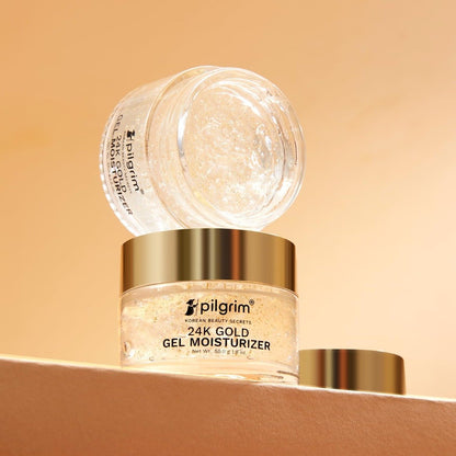 Pilgrim 24k Gold Gel Moisturizer With Hyaluronic Acid & Alpha Arbutin (50gm)