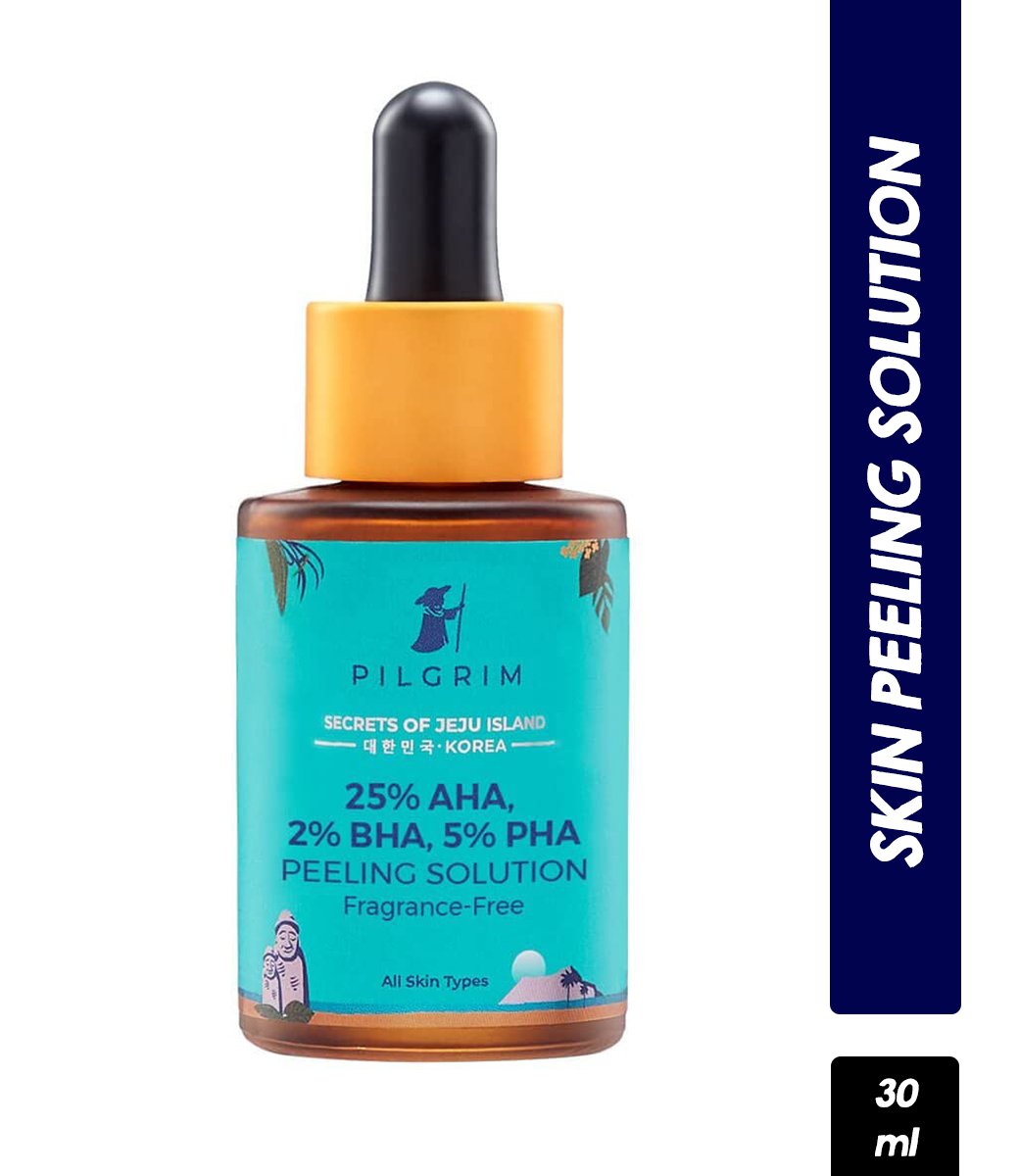Pilgrim 25% AHA 2% BHA 5% PHA Face Peeling Solution for Acne Scars (30ml)