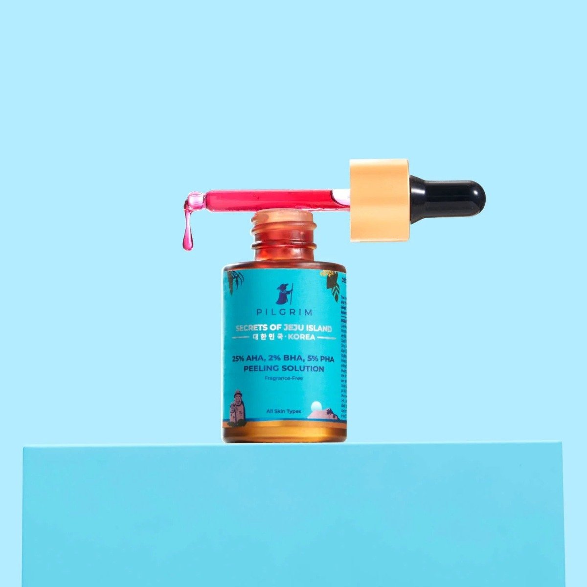 Pilgrim 25% AHA 2% BHA 5% PHA Face Peeling Solution for Acne Scars (30ml)