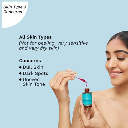 Pilgrim 25% AHA 2% BHA 5% PHA Face Peeling Solution for Acne Scars (30ml)