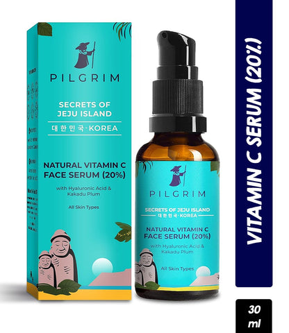 Pilgrim Natural Vitamin C Serum 20% with Hyaluronic Acid & Kakadu Plum (30ml)