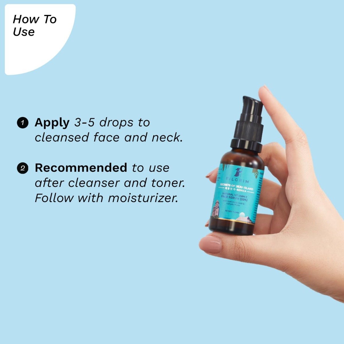 Pilgrim Natural Vitamin C Serum 20% with Hyaluronic Acid & Kakadu Plum (30ml)