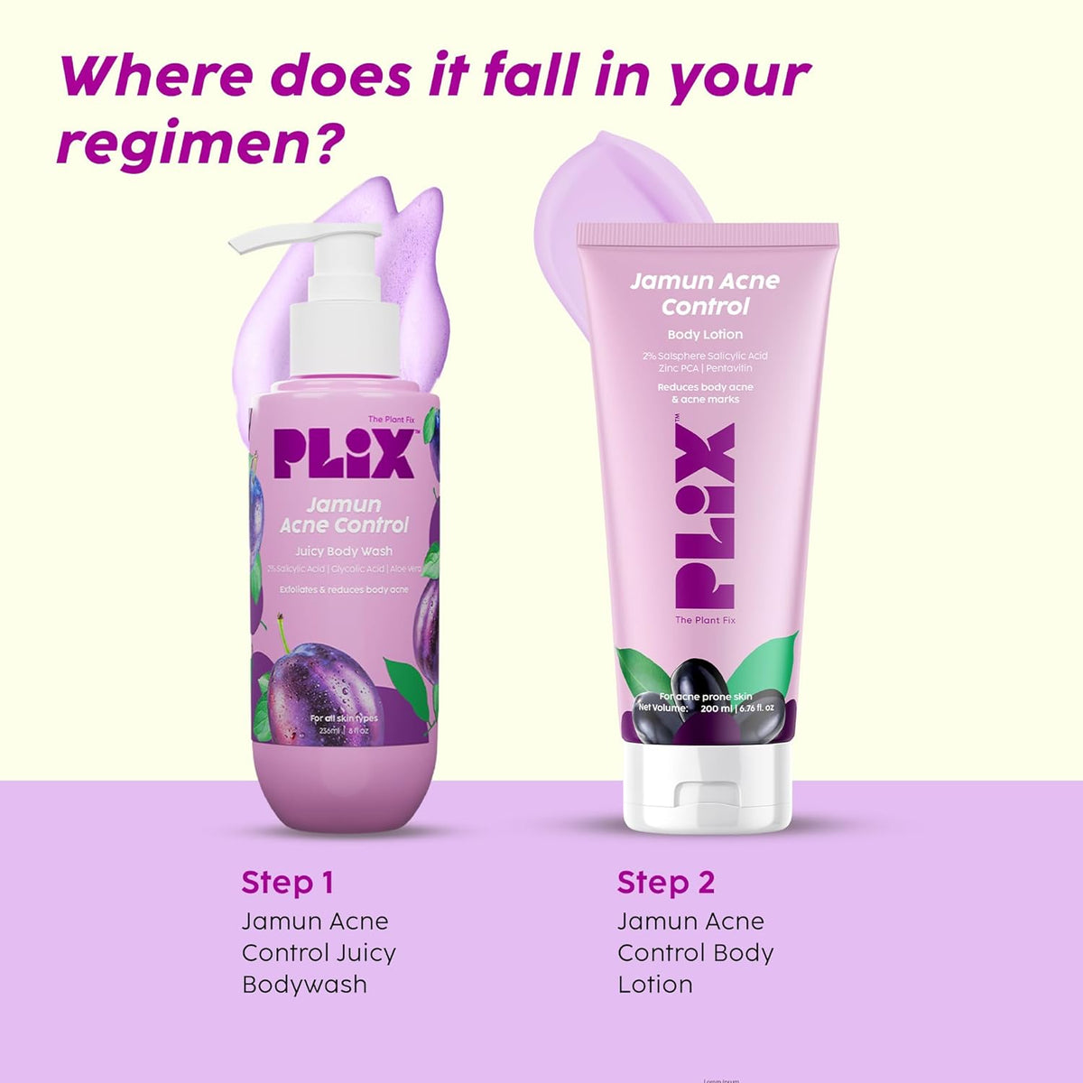Plix Jamun Acne Control Body Lotion (200ml)