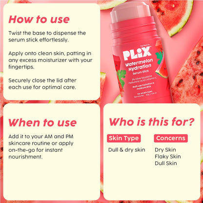 Plix Watermelon Hydration Serum Stick (30gm)