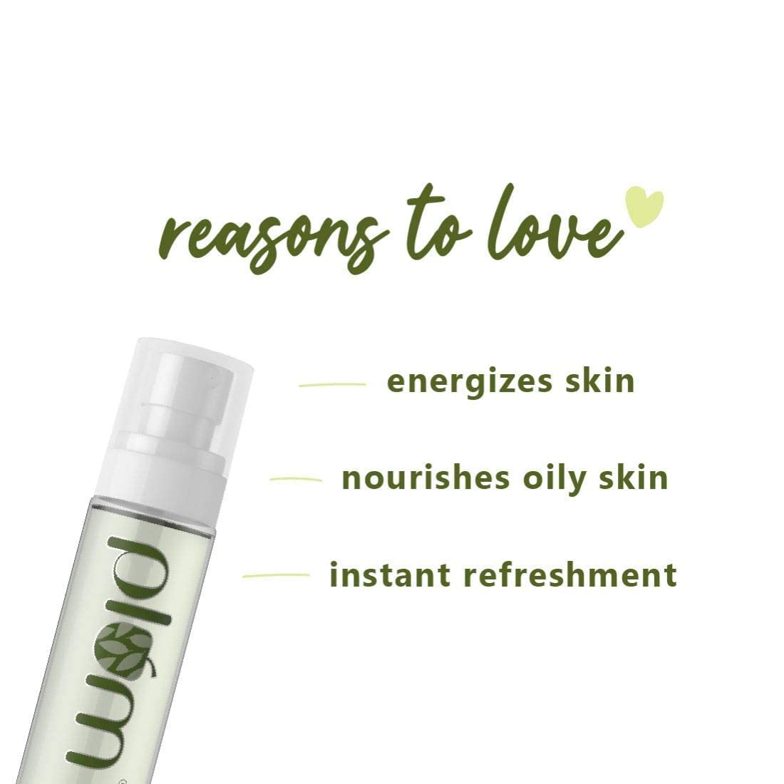 Plum Green Tea Revitalizing Spray Face Mist With Glycolic Acid & Aloe Vera - Hydrates & Refreshes (100ml)