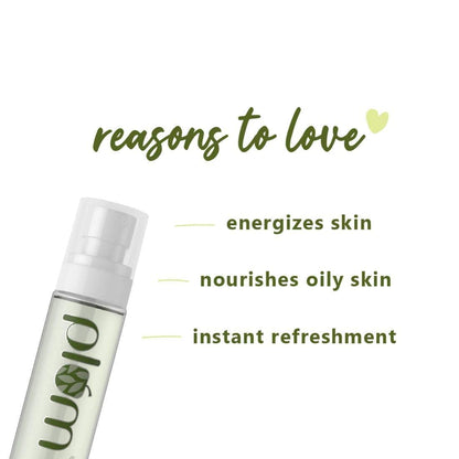 Plum Green Tea Revitalizing Spray Face Mist With Glycolic Acid & Aloe Vera - Hydrates & Refreshes (100ml)