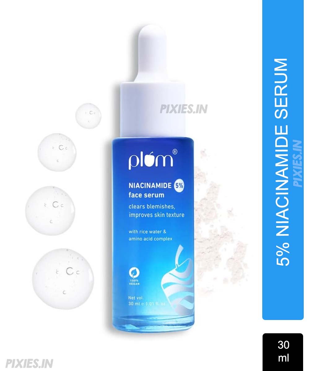 Plum 5% Niacinamide Face Serum With Amino Acid - Fades Blemishes For Bright Skin, Beginner-Friendly (30ml)