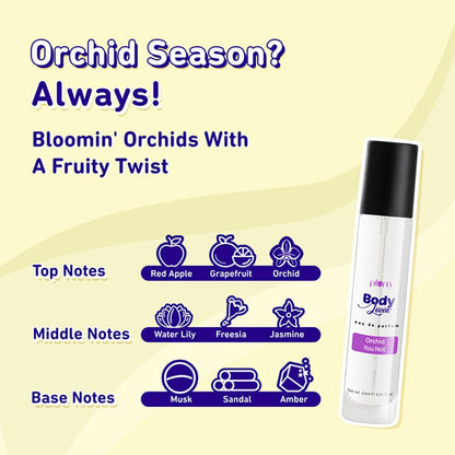 Plum BodyLovin' Orchid-You-Not Eau De Parfum - Long Lasting Fresh Floral Perfume (15ml)