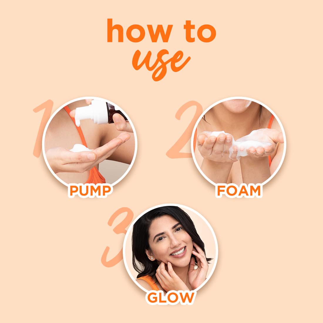 Plum Vitamin C Foaming Face Wash With Mandarin For Glowing Skin & Gentle Cleansing (110ml)