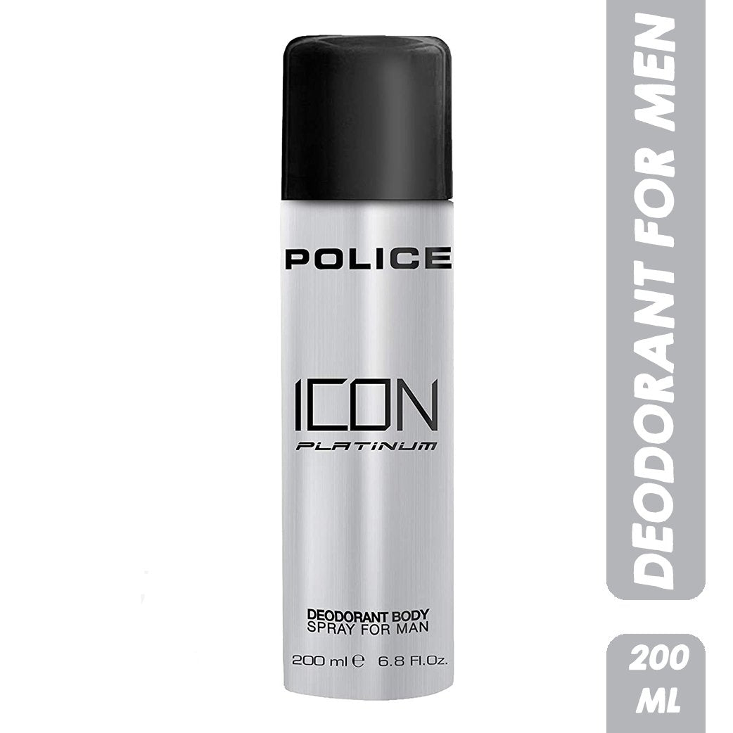 Police Icon Platinum Deodorant Spray for Men (200ml)