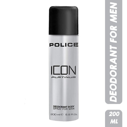 Police Icon Platinum Deodorant Spray for Men (200ml)