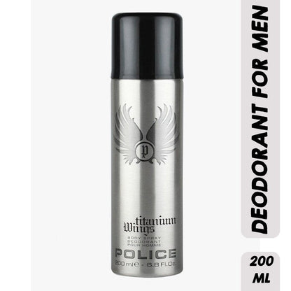 Police Titanium Wings Deodorant Spray for Men (200ml)