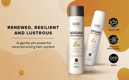 Qod Professional Argan Moisture & Shine Shampoo & Conditioner (2 x 300ml)