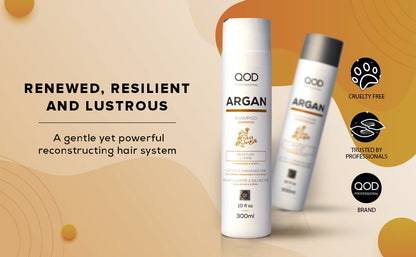 Qod Professional Argan Moisture & Shine Shampoo & Conditioner (2 x 300ml)