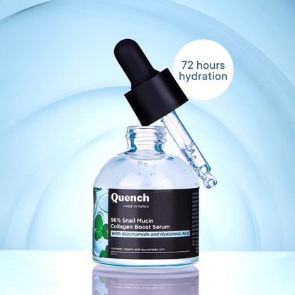 QUENCH 96% Snail Mucin Collagen Boost Serum (30ml)