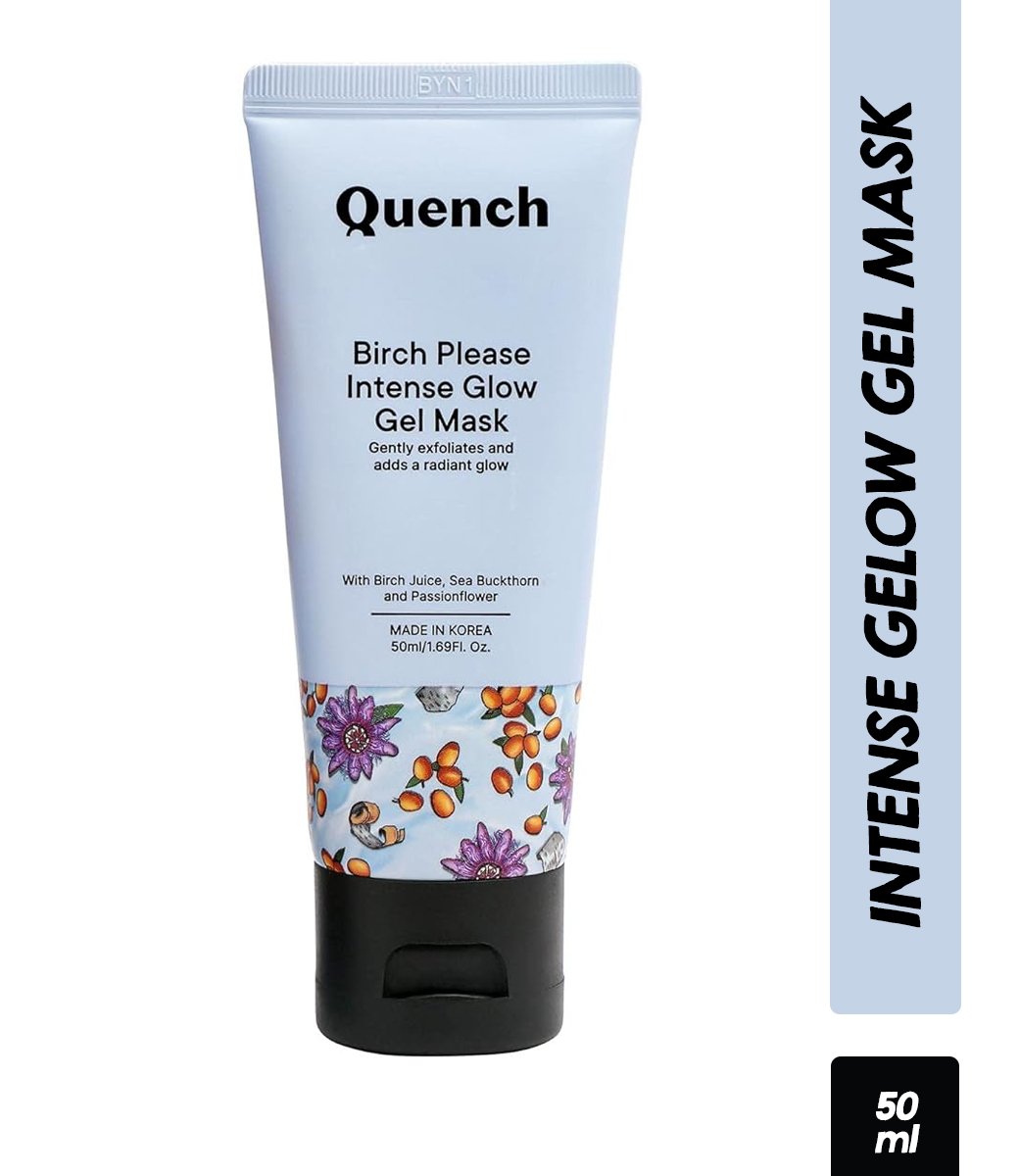 Quench Botanics Salicylic Acid Intense Glow Night Cream (Gel Mask) With Birch Juice To Boost Skin Elasticity (50ml)