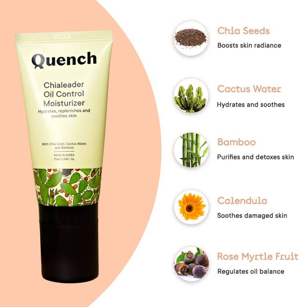 Quench Chia Seeds Oil Control Moisturizer For Intense Hydration (75ml)
